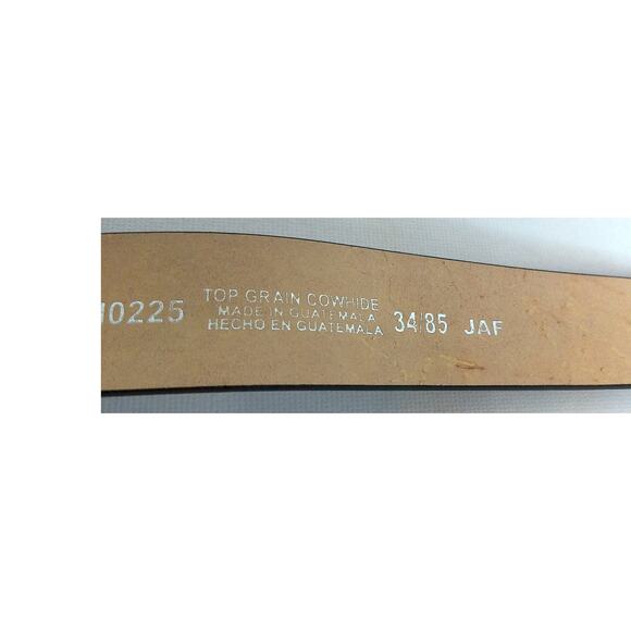 Dickies Mens Bull Steer Longhorn Buckle Cowhide Leather Belt Size 34 New - Picture 7 of 7